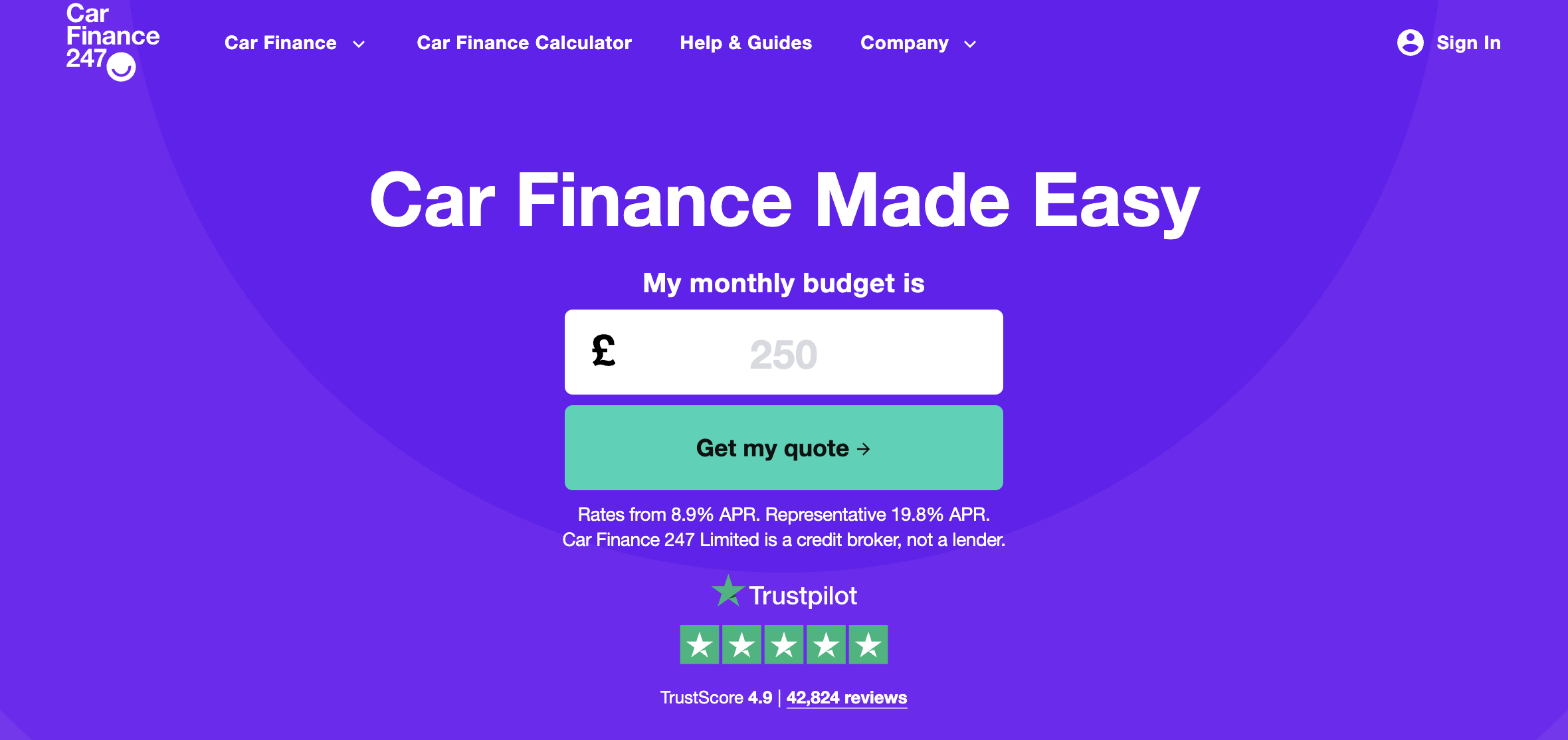 Car Finance 247 Website